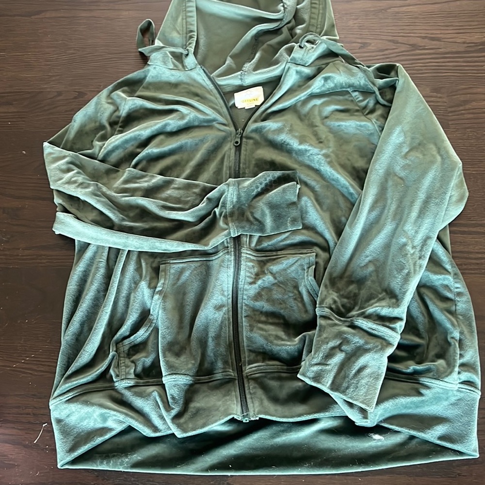 American Eagle Offline velour track jacket